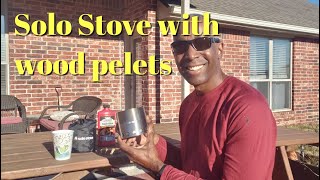 Using a Solo Stove with wood pellets [upl. by Annohsed]