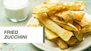 Fried Zucchini  Food Channel L Recipes [upl. by Nivrac]