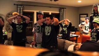 Super Bowl XLIX Seahawks Fans Reaction [upl. by Lowenstein]