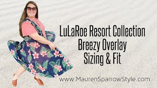 LuLaRoe Breezy Sizing Review  Fit amp feel of this new overlay especially for plussizes [upl. by Ime]