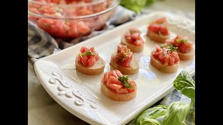 Italian Bruschetta Recipe [upl. by Pyszka645]