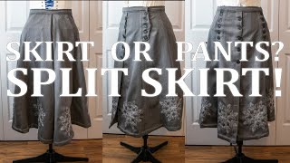 I made my first Victorian Split Skirt [upl. by Belac79]