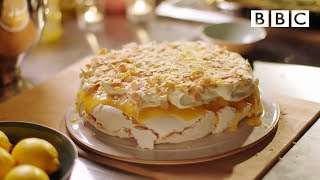 Luscious lemon pavlova recipe  Simply Nigella  BBC [upl. by Lammaj]