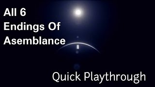 ALL Endings Of Asemblance  Quick Playthrough [upl. by Maillw]