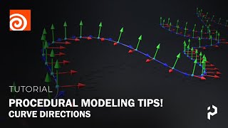 Houdini  Procedural Modeling Tips  Curve Directions [upl. by Airdnat130]