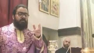 Melkite Catholic priest singing the Eucharistic prayer in Arabic [upl. by Samuelson]