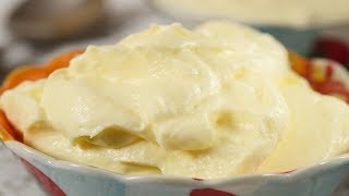 Creme Fraiche Recipe Demonstration  Joyofbakingcom [upl. by Denys]