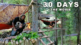 Ovens 30 Day Survival Challenge THE MOVIE Canadian Rockies [upl. by Yenmor]