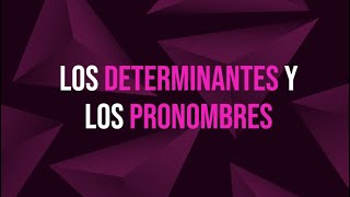 Los determinantes y los pronombres [upl. by Ahsemal]