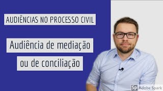 CPC2015  Audiência de mediação ou de conciliação [upl. by Eetnwahs620]