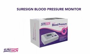 Suresign Blood Pressure Monitor Instructional Video [upl. by Eisyak34]