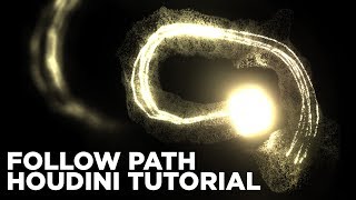 Houdini Beginner Tutorial  Make an object follow a path [upl. by Seabrooke377]