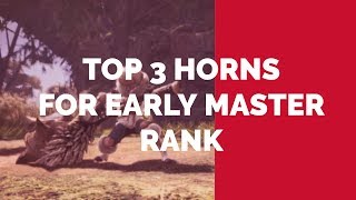 MHW ICBORNE TOP 3 HUNTING HORNS FOR EARLY MASTER RANK  GET THESE ASAP [upl. by Schindler]