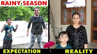 RAINY SEASON  Expectation vs Reality  Monsoon Aayu and Pihu Show [upl. by Attem]