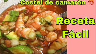 Coctel de Camarón 🦐 Receta Facil y Rápida [upl. by Nywde]