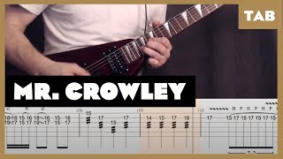 Ozzy Osbourne  Mr Crowley  Guitar Tab  Lesson  Cover  Tutorial [upl. by Lisabeth]