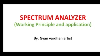 Spectrum Analyzer by Sh Gyan Vardhan Artist [upl. by Aikemal24]