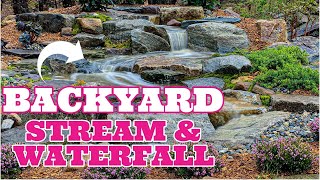 Perfect Backyard STREAM amp WATERFALL  Patio Falls [upl. by Afirahs118]