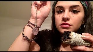 ASMR REIKI HEALING Negative Energy Removal  Chakra amp Aura Cleansing  Smudging  Crystals  Om [upl. by Leiso]