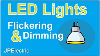 Flickering LED lightbulbs  How to stop it [upl. by Latrina]