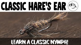 Fly Tying Tutorial Gold Ribbed Hares Ear  Classic NYMPH Pattern [upl. by Burkhard443]