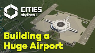 Building a HUGE AIRPORT in Cities Skylines 2 [upl. by Esilehs545]