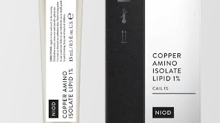 NIOD 🆕 Copper Amino Isolate Lipid 1 Review [upl. by Orecul153]