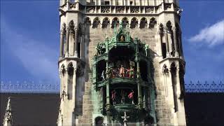 Glockenspiel in Munich Germany  One of the worlds most delightful clocks [upl. by Ithsav226]