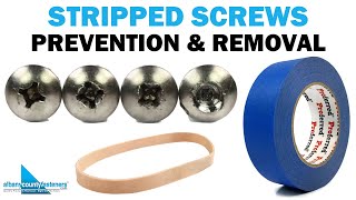 Stripped Screws  Prevention amp Removal  Fasteners 101 [upl. by Namad31]