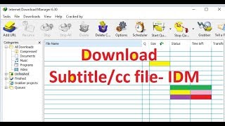 How to enable subtitlecc download in IDM  Youtube  Online player 100 [upl. by Sedlik]