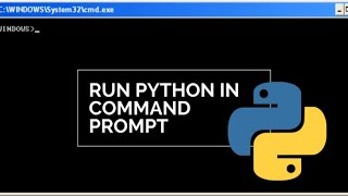 How To Run Python In Command Prompt [upl. by Ignaz]