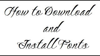 How to Download and Install Fonts [upl. by Yekcin]