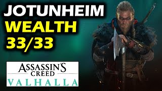 Jotunheim All Wealth Chests Locations  Assassins Creed Valhalla [upl. by Htebesile135]