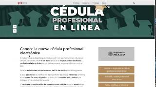 Cédula Profesional Electrónica  Consulta validación y duplicado en línea [upl. by Acinna241]