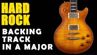 Hard Rock Backing Track in A Major  Easy Jam Tracks [upl. by Good213]