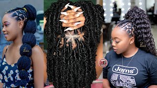 💚😍😍😍Cute Neatly Braided Hairstyles compilation [upl. by Merow]