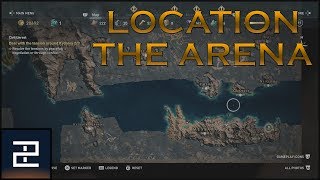 Assassins Creed Odyssey  THE ARENA  Location [upl. by Eiuqcaj]