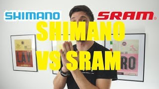 SRAM VS SHIMANO  EQUIVALENCIAS [upl. by Ferwerda]