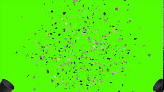 PARTY POPPER with SOUND Green Screen HD [upl. by Ludlow]