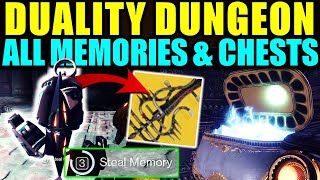 ALL Duality Dungeon Collectables amp Chests Get Heartshadow Exotic easier [upl. by Ternan]