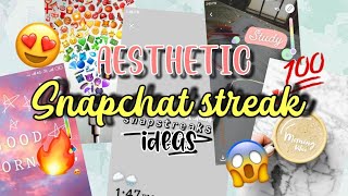 Aesthetic Snapchat STREAKS ideas  Must try [upl. by Haye]