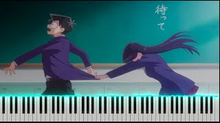 Komi Cant Communicate Episode 1 OST  Chalkboard Talk Piano Tutorial  sheet [upl. by Ahtelrac]