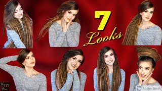 7 Simple Dreadlock Hairstyles [upl. by Sheena]