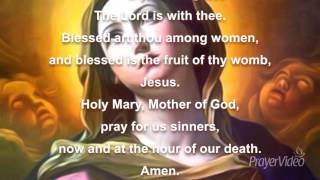 The Hail Mary Prayer  Catholic Prayers [upl. by Einwat]