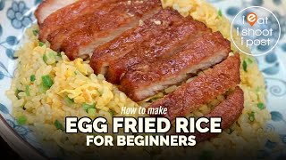 How to make Egg Fried Rice  for beginners [upl. by Anwahsad]