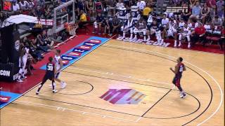 Paul George Gruesome Leg Injury in Team USA Basketball Showcase HD [upl. by Ileane220]