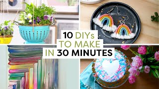 10 Quick amp Easy DIY Crafts Under 30 Minutes [upl. by Payton235]