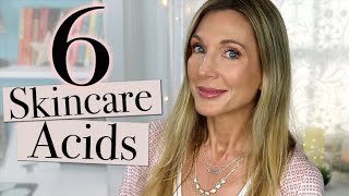 6 BEST Skincare Acids for AntiAging For Firmer Brighter Clearer Glowing Skin [upl. by Nnaeus562]