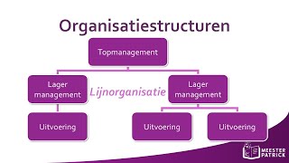 Organisatiestructuren  Bedrijfseconomie [upl. by Oderfla554]