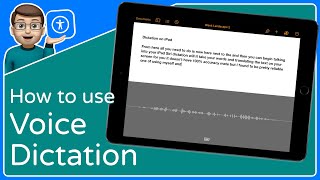 How to use Voice Dictation to transcribe text on iPad [upl. by Amieva]